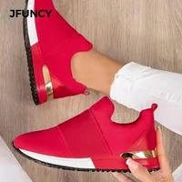 jfuncy woman vulcanize shoes breathable running sports shoe soild color womens sneakers fashion casual women sneaker