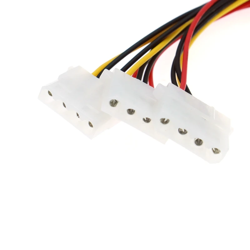 20 см Лучшая цена 4-контактный IDE шнур питания HY1578 Molex штекер на 3-портовый гнездовой