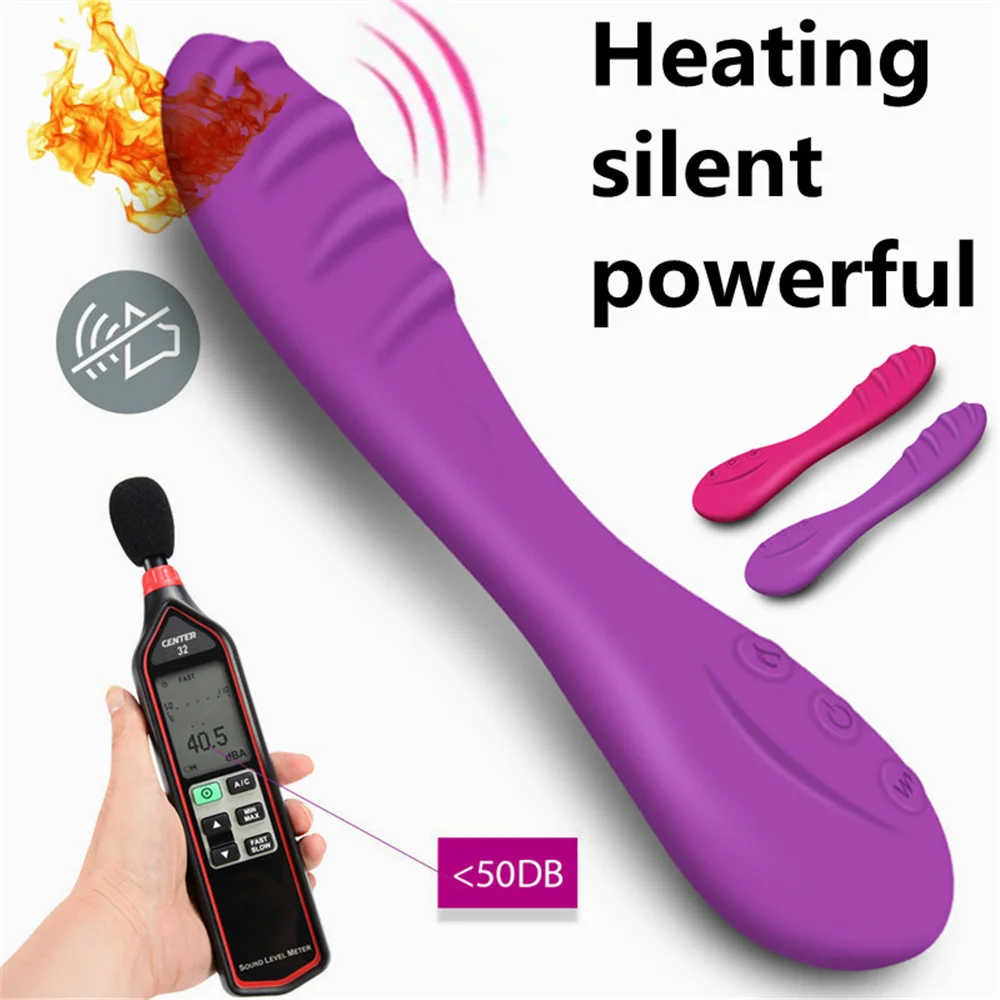 Нагреваемый Перезаряжаемые Вибраторы для Для женщин G-Spot игрушка-вибратор AV