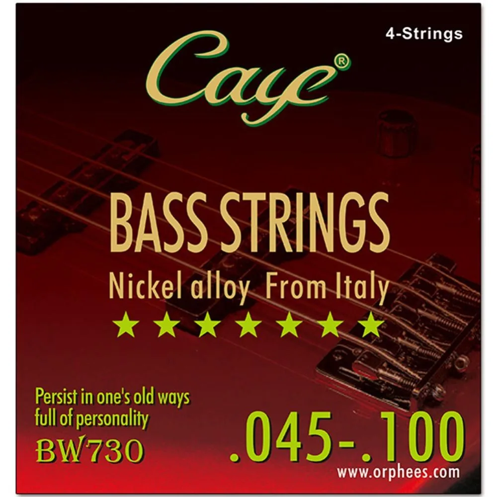 CAYE 4/5/6 шт. Струны для электрической бас гитары Набор шестигранного Сталь