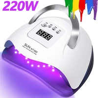 sun x7 max uv led nail lamp for drying nails gel polish lampara with 57 leds motion sensing professional uv lampe for manicure