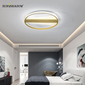 Gold Modern LED Ceiling Lights For Living room Bedroom Kitchen  Indoor Lighting Acrylic surface mounted Ceiling Lamp Luminaries