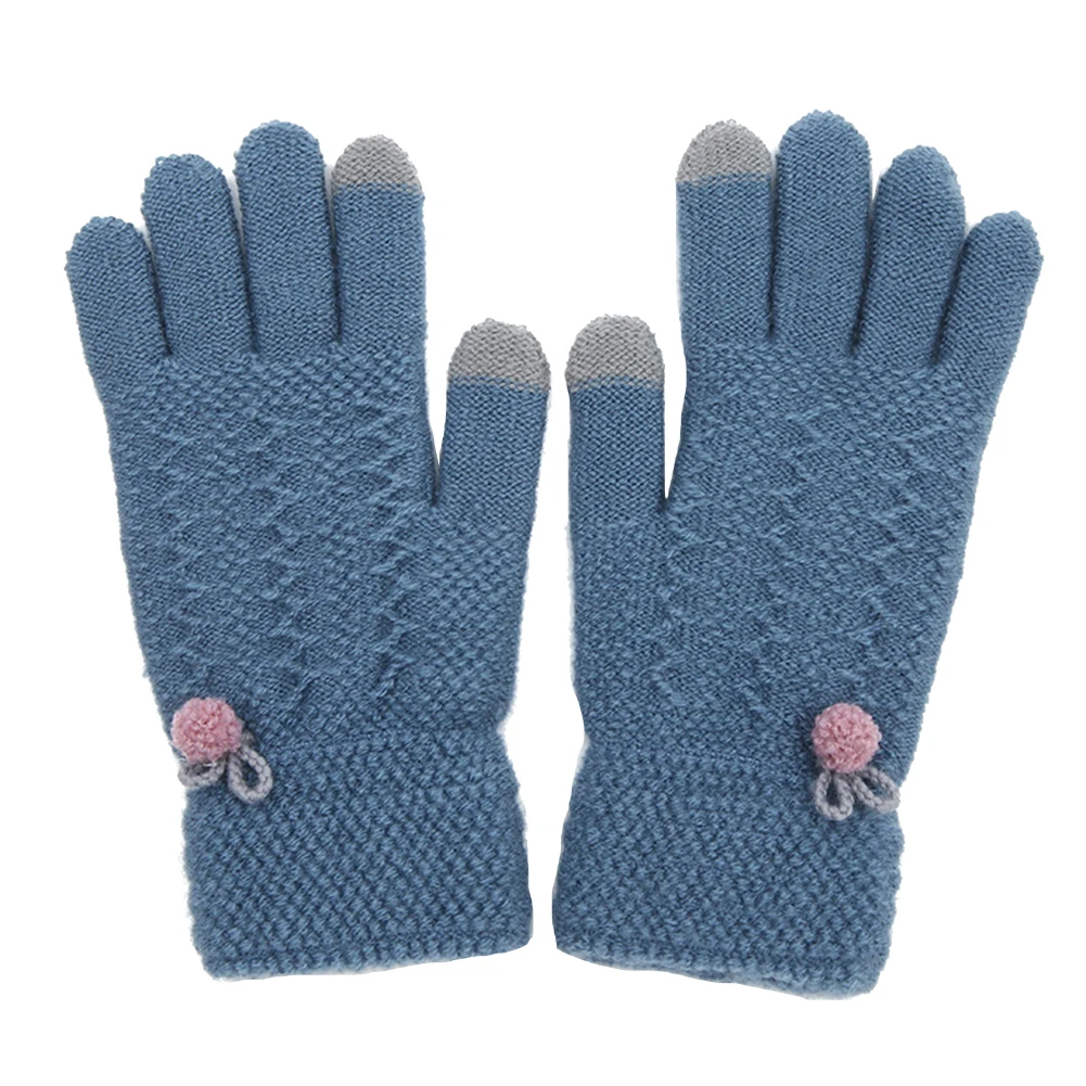 Трикотажные зимние перчатки мужские для сенсорного экрана высокого качества