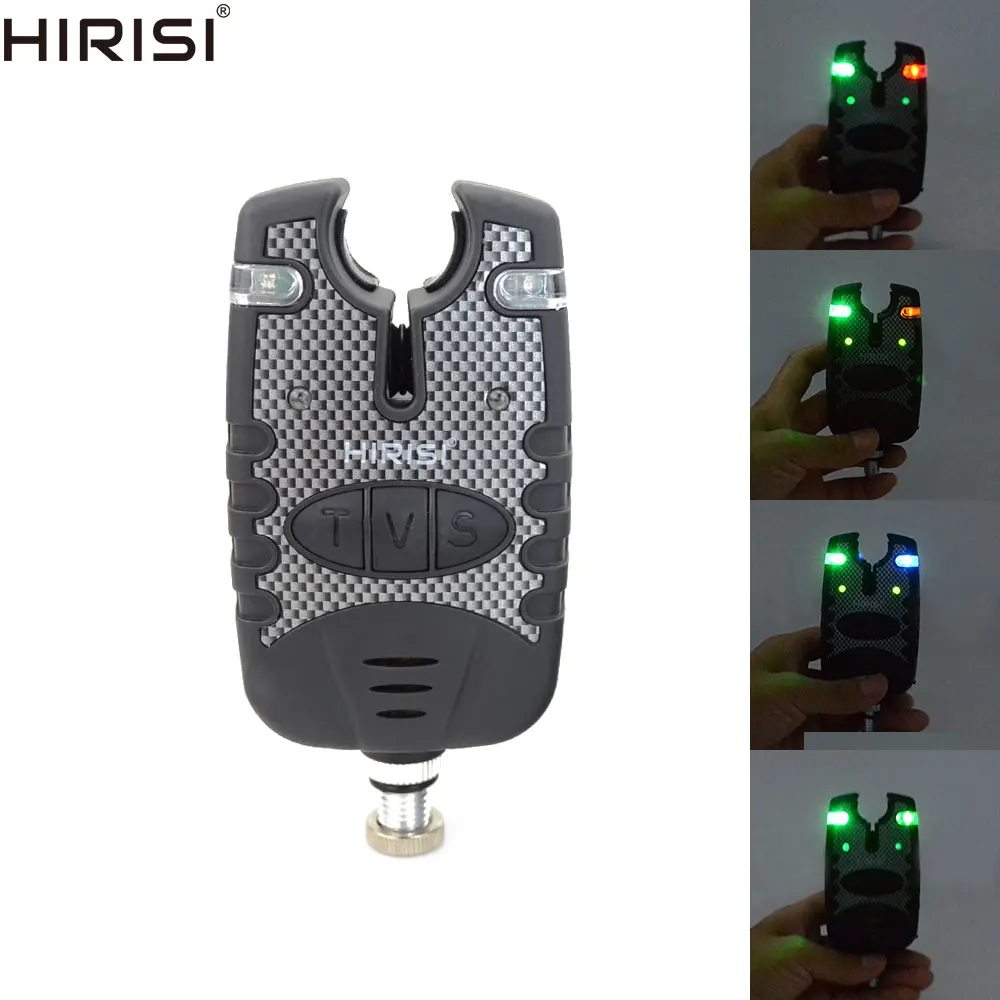 2pcs светодиодный индикатор сигнализации для рыбалки, сигнализатор укуса, регулируемая чувствительность громкости