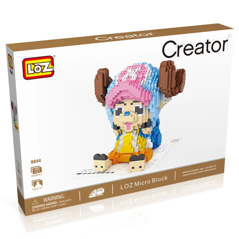 

LOZ Mini Diamond Block One Piece Tony Chopper Figure Action Anime Assembly DIY Model Micro Block bricks Toys For Children Gift