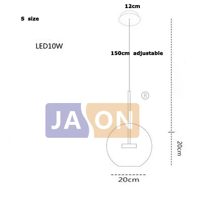 s size 1light 1 ball LED Постмодерн Нордик Железные Стеклянные пузыри дизайнерские Люстра. люстры светодиодный свет светодиодный светильник для столовой фойе - Цвет абажура: s size 1light 1 ball