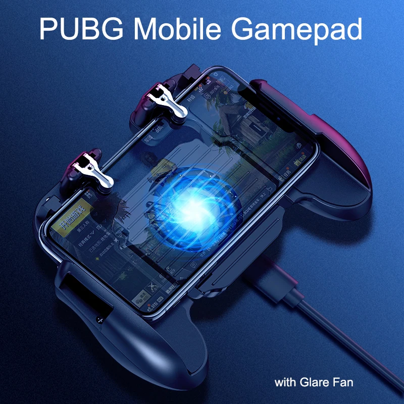 

Pubg Gamepad Controller Fire Button L1R1 Trigger for PUBG Mobile Gamepad Cooling Fan Joystick for iPhone Android Smartphone