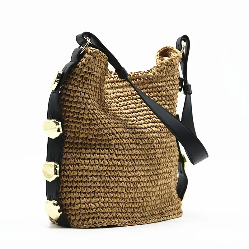 New style Raffia straw woven bag shoulder female | Багаж и сумки