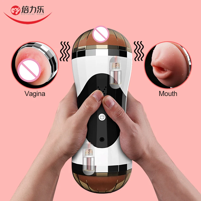 Мужская мастурбация чашка Вибратор Вагина реальная оральный секс Глубокая