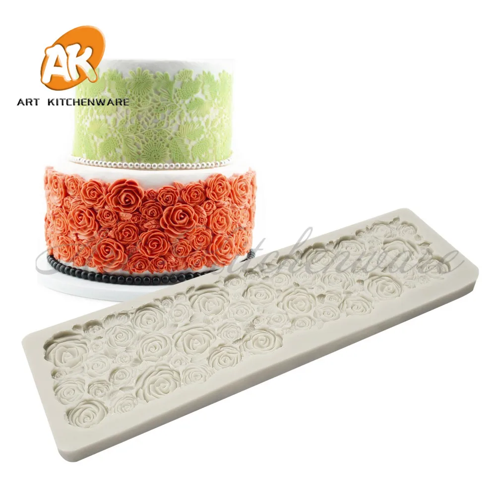 Силиконовая форма для шоколада помадки цветов|Формы тортов| |