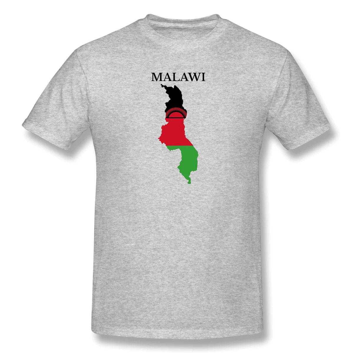 Малави карта флаг Для мужчин классический короткий рукав Футболка Забавный