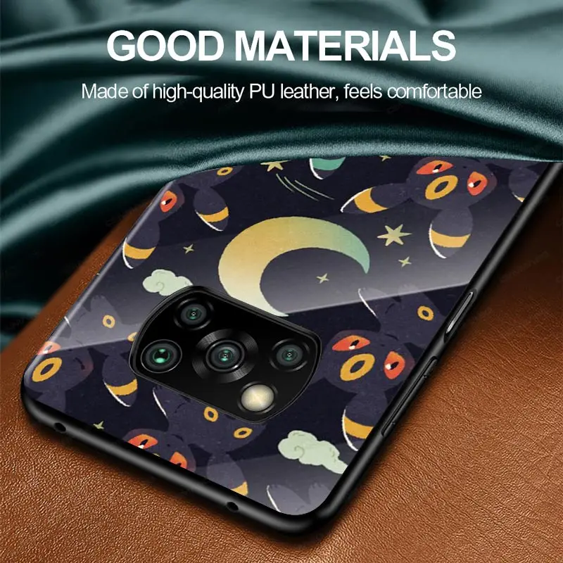 pet baby pokémon for xiaomi poco f3 f2 x3 nfc x2 m2 pro tempered glass hot new shell luxury cover phone case free global shipping