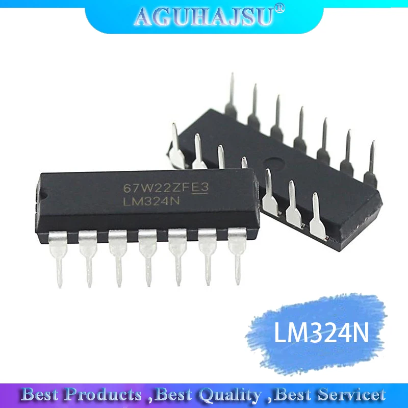 10 шт. усилитель LM324N DIP 14 324 LM324 LM324P|Интегральные схемы| |