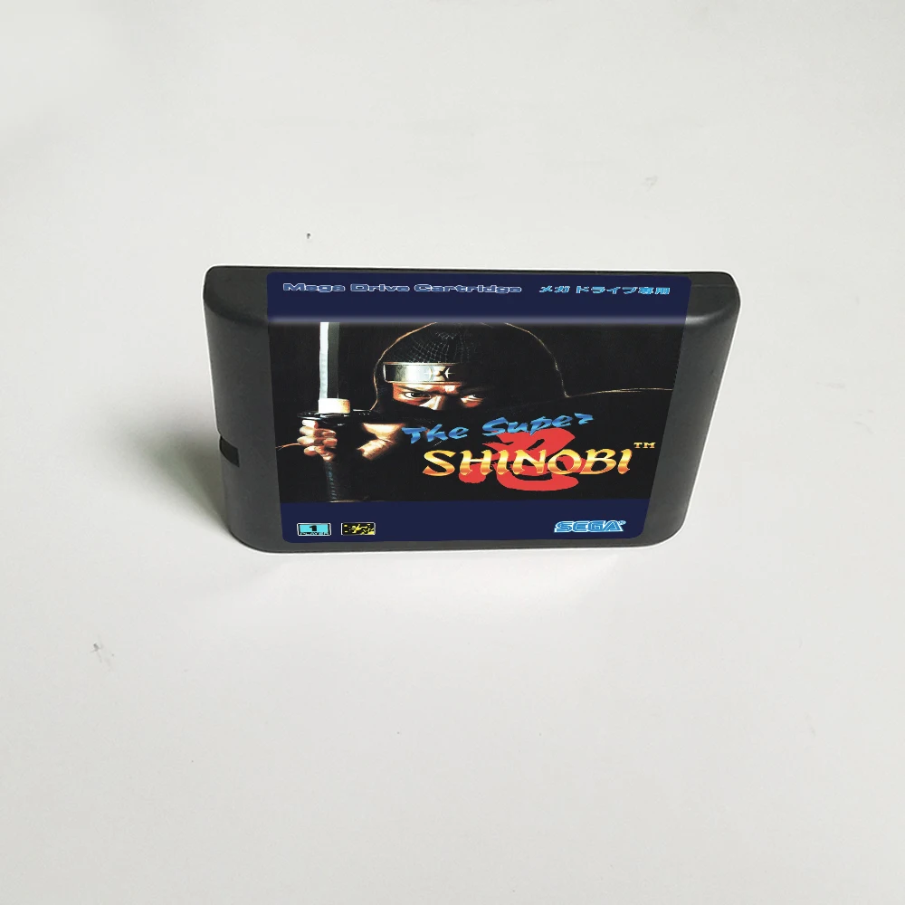 

Super Shinobi - 16 Bit MD Game Card for Sega Megadrive Genesis Video Game Console Cartridge
