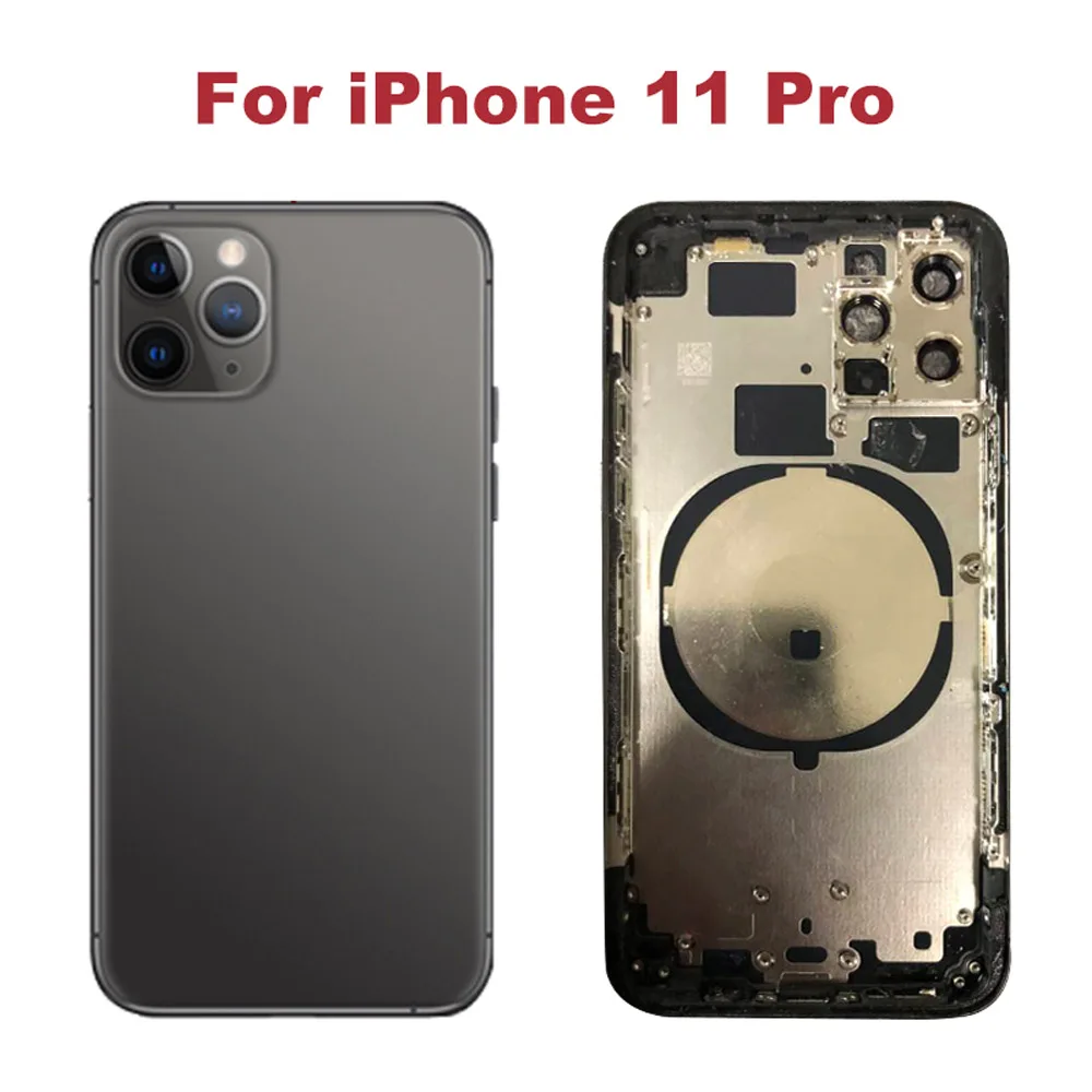 Чехол для iPhone 11 Pro Max с полным корпусом задняя крышка батарейного отсека + средняя