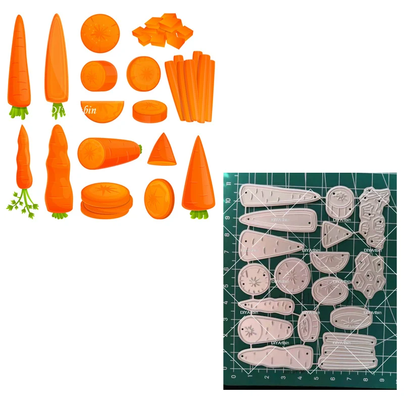 

Металлические Вырубные штампы в виде моркови для скрапбукинга Новинка 2020 Сделай Сам штампы для скрапбукинга крафт трафарет тиснение карта