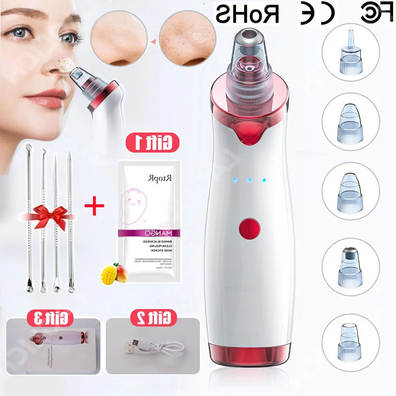 Вакуумный аппарат для удаления черных точек|Устройство ухода за кожей лица| |