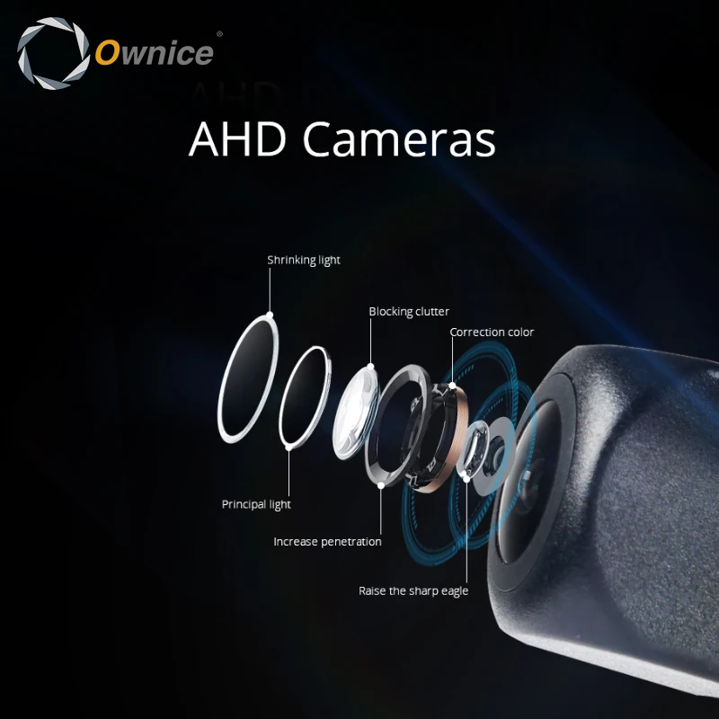 AHD 1080P Автомобильная камера заднего вида с ночным видением HD для универсальной