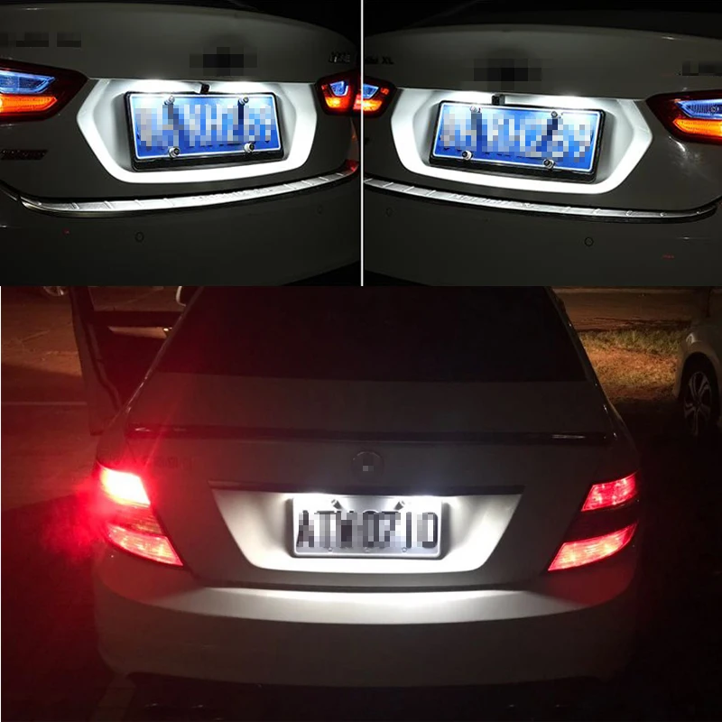 2 шт. светодиодная лампа для номерного знака Canbus BMW E82 F22 E90 E91 E92 E93 F30 F31 F45 E39 E60 E61 F10 F11