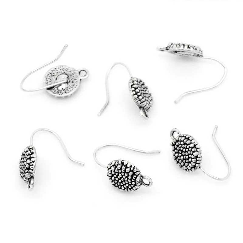 8 сезонов крючки из цинкового сплава для ушей серьги в виде цветка антикварного