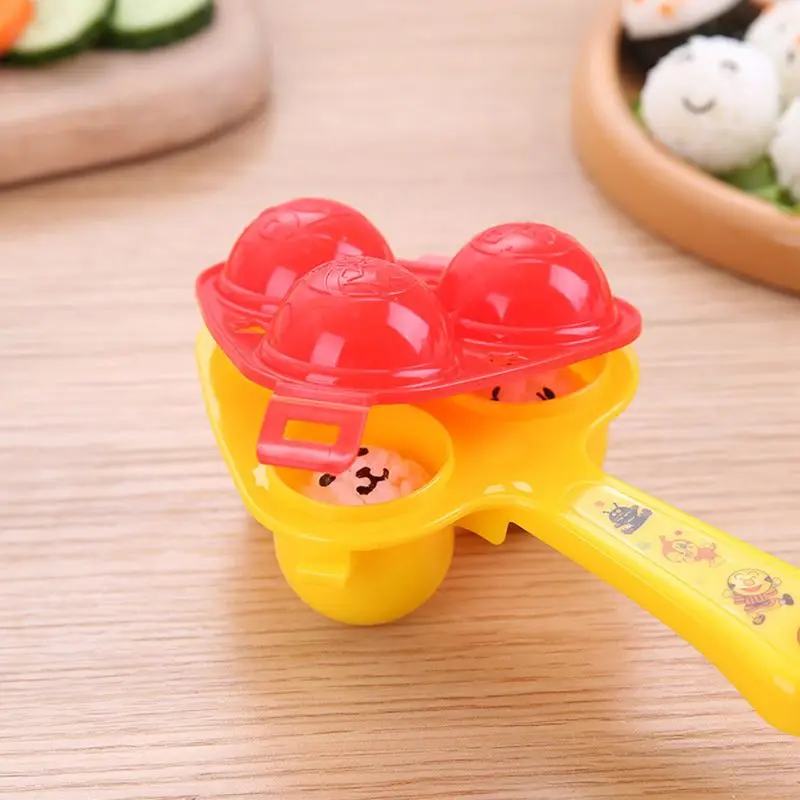 Японский детский рисовый шар суши форма с ложкой Кухня DIY Bento аксессуары
