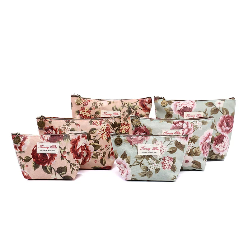 Косметичка с цветочным принтом водонепроницаемый кошелек женская косметичка