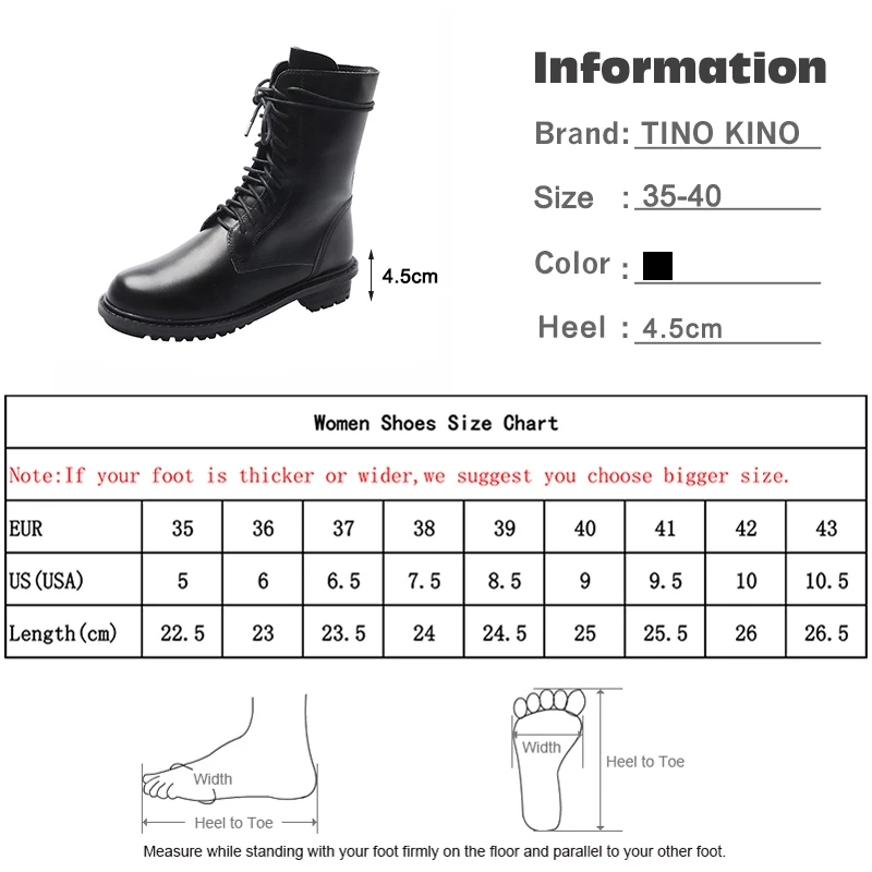 

Women Leather Mid Calf Boots Zip Cool Fashion Ladies Mid Heels Female Casual Lace Up Woman Botas Autumn Women's Shoes