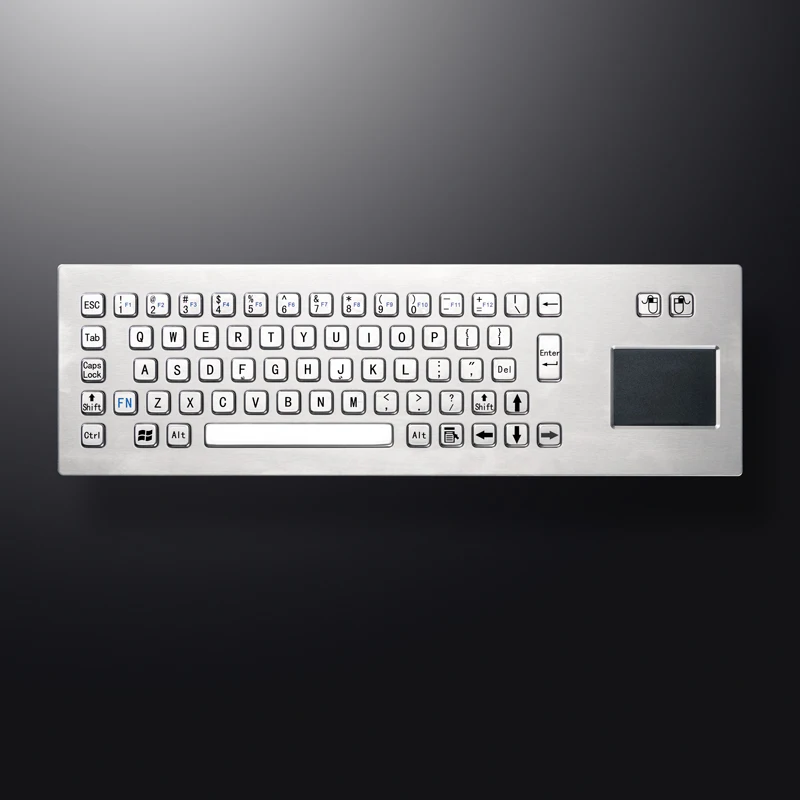 Матовая панель для киоска из нержавеющей стали с 67 клавишами прочная
