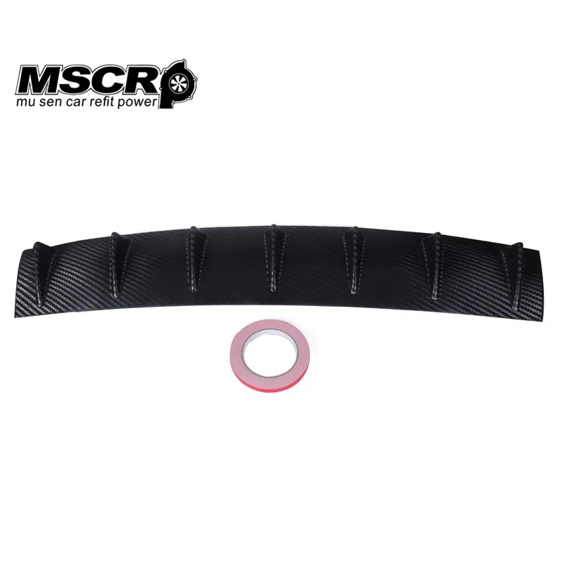 Корпус заднего бампера Акулья плавник 7 крыльев диффузор для губ ABS универсальный