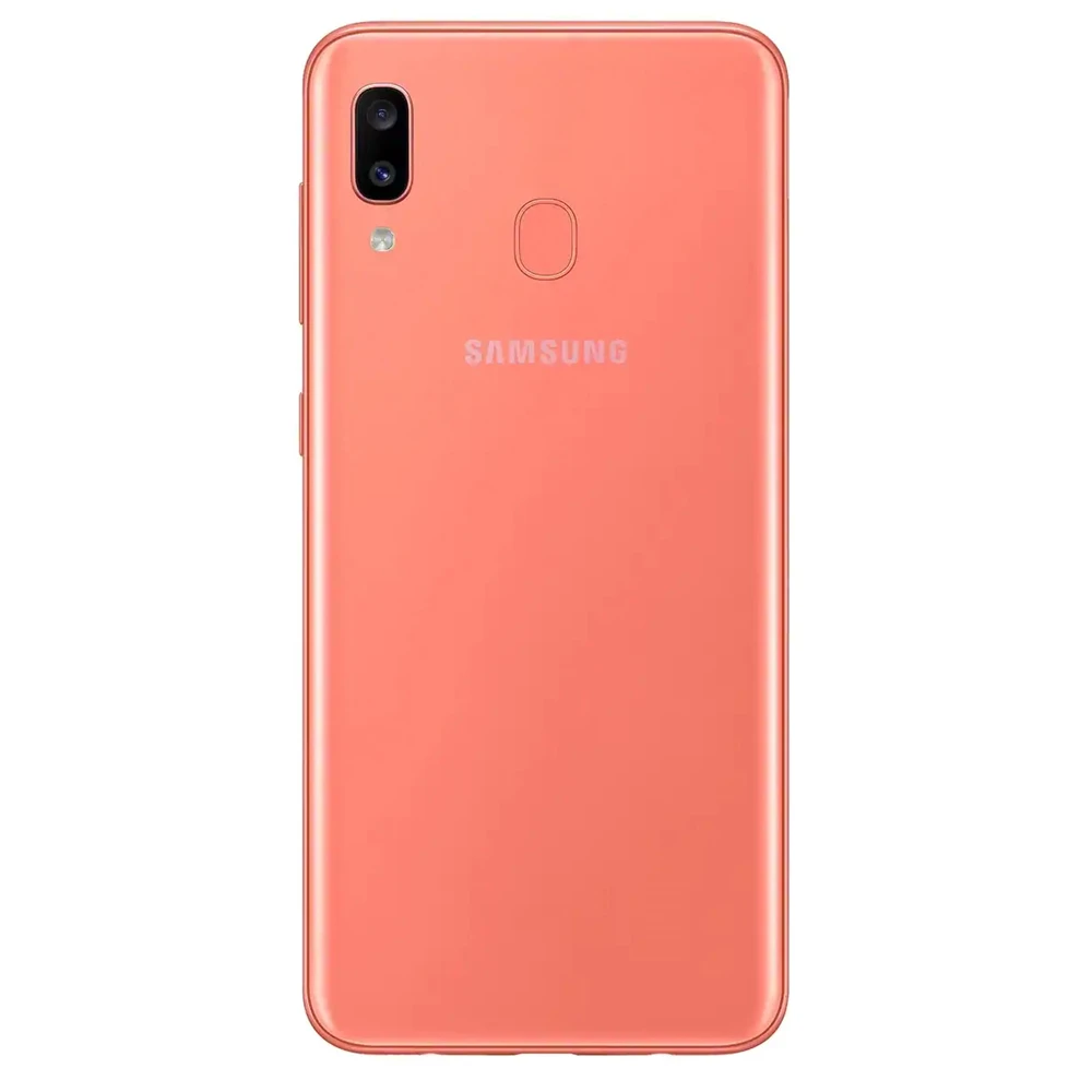 Мобильный телефон Samsung Galaxy A20 разблокированный 4G Android восемь ядер 6 4 дюйма две SIM