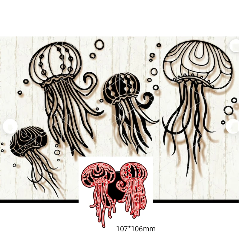 

Новинка 2021, большие красивые металлические пресс-формы в виде Медузы для скрапбукинга «сделай сам» и изготовления открыток, декоративное т...