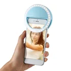 1 шт. мобильный телефон светильник клип селфи светодиодный Авто вспышка для сотового телефона смартфона круглая портативная вспышка для селфи светильник зеркало для макияжа