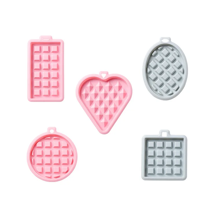 

Handmade waffle silicone mold DIY baby food mold Chocolate rice cake cake mold Household simple demoulding and baking tools