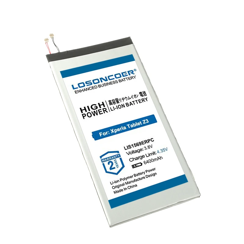 Аккумулятор LOSONCOER 6400 мАч LIS1569ERPC для Sony Xperia Tablet Z3 Compact SGP611 SGP612 SGP621 | Мобильные