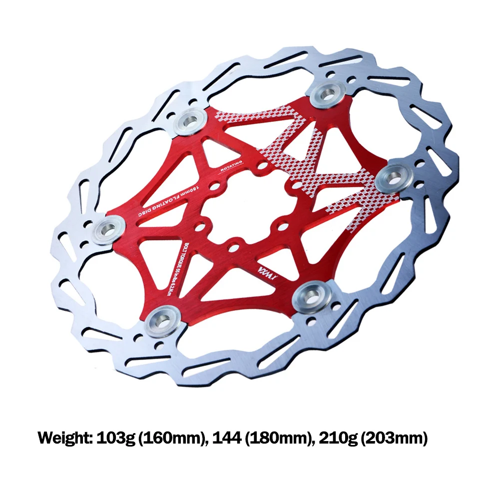 

MTB Disc Brake Rotor Mountain Bike Floating Disc Brake Rotor with 6 Bolts 160mm 180mm 203mm