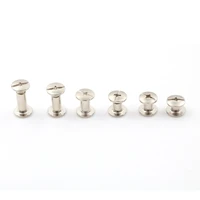 20pcslot nickel binding screws nail rivets for bag parts accessories 5x6mm wholesale 6sizes