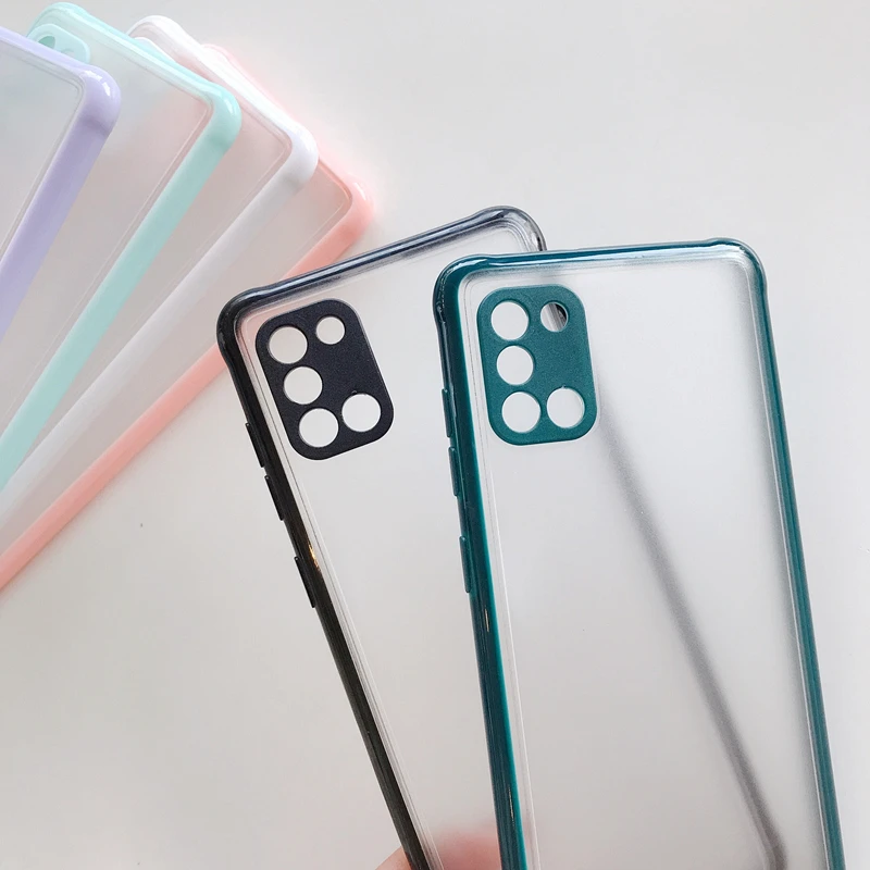 

Shockproof Matte Case For Samsung Galaxy A20 A30 A21 A31 A51 A10S A50 A11 A21S A01 A30S A02 S A12 A32 A72 Back Cover Simple Case