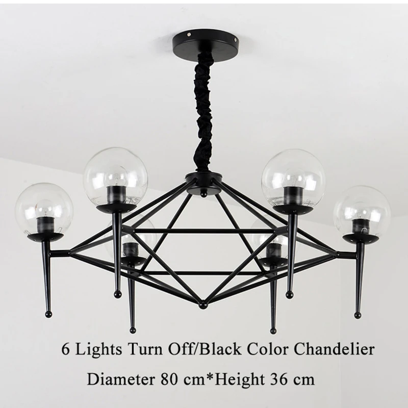 Современные скандинавские подвесные светильники железная люстра подвесной