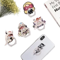 fd0793 anime character bracket cell phone docks mobile phone stand holder for all smartphones cases round phone ring holder