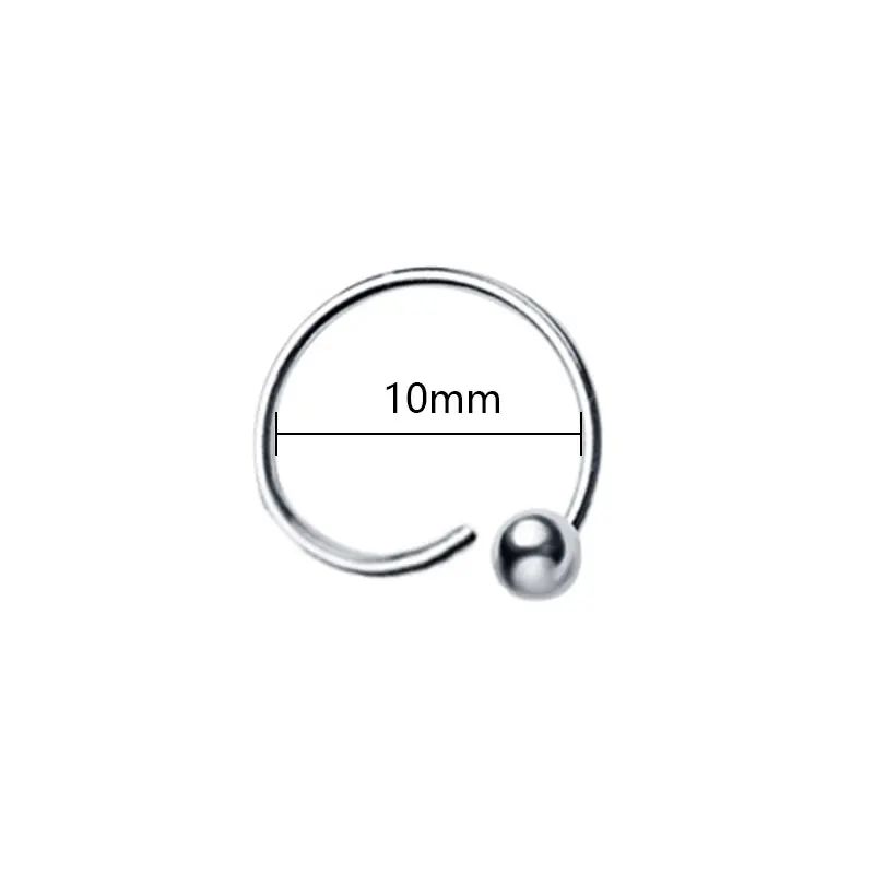 Золотистые и Серебристые маленькие серьги-кольца из нержавеющей стали