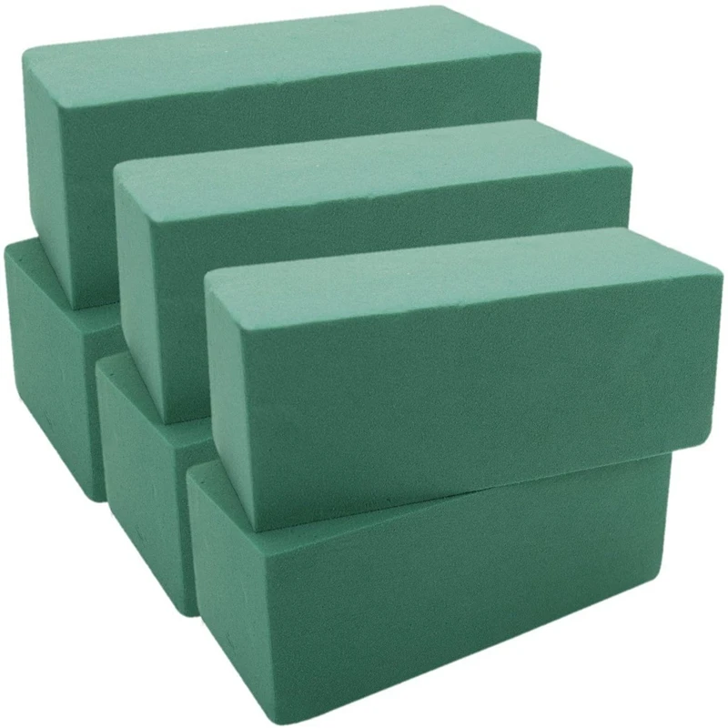 

6PCS Floral Foam Bricks Flower Packing Arranging Flowers Florist Supplies for Artificial Flowers Plants Decor