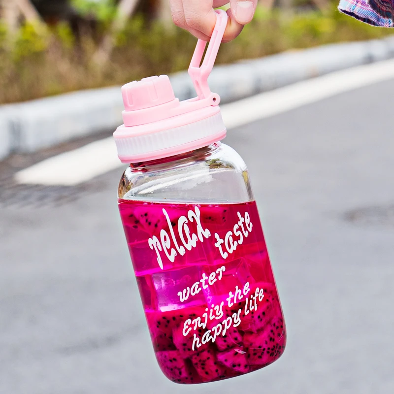 Многоразовая детская бутылка для воды изолированная плоская молочная Милая