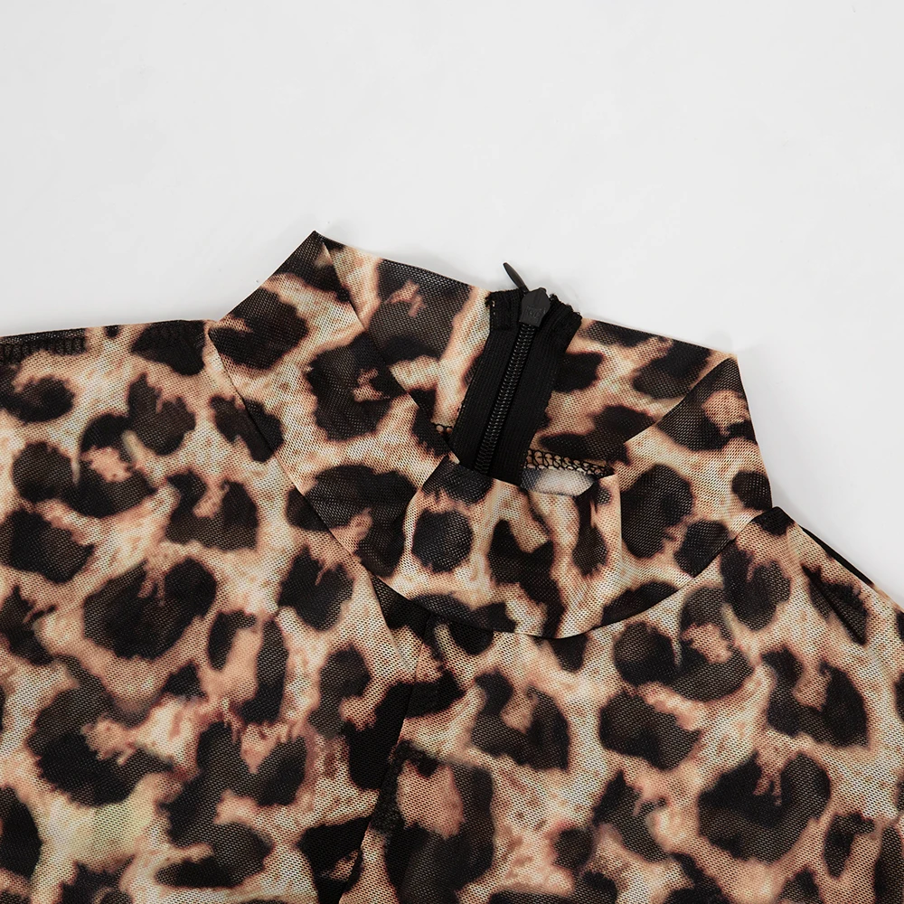 

animals print corset tight full for long sleeve knit cheetah women yoga sport jumpsuits