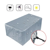 waterproof 210t furniture cover for garden rattan table cube chair sofa all purpose dust proof outdoor patio protective silver