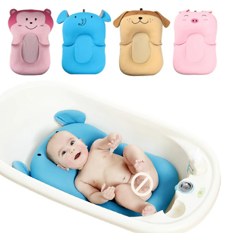 Детская подушка для ванны и душа мультяшная портативная воздушная детская