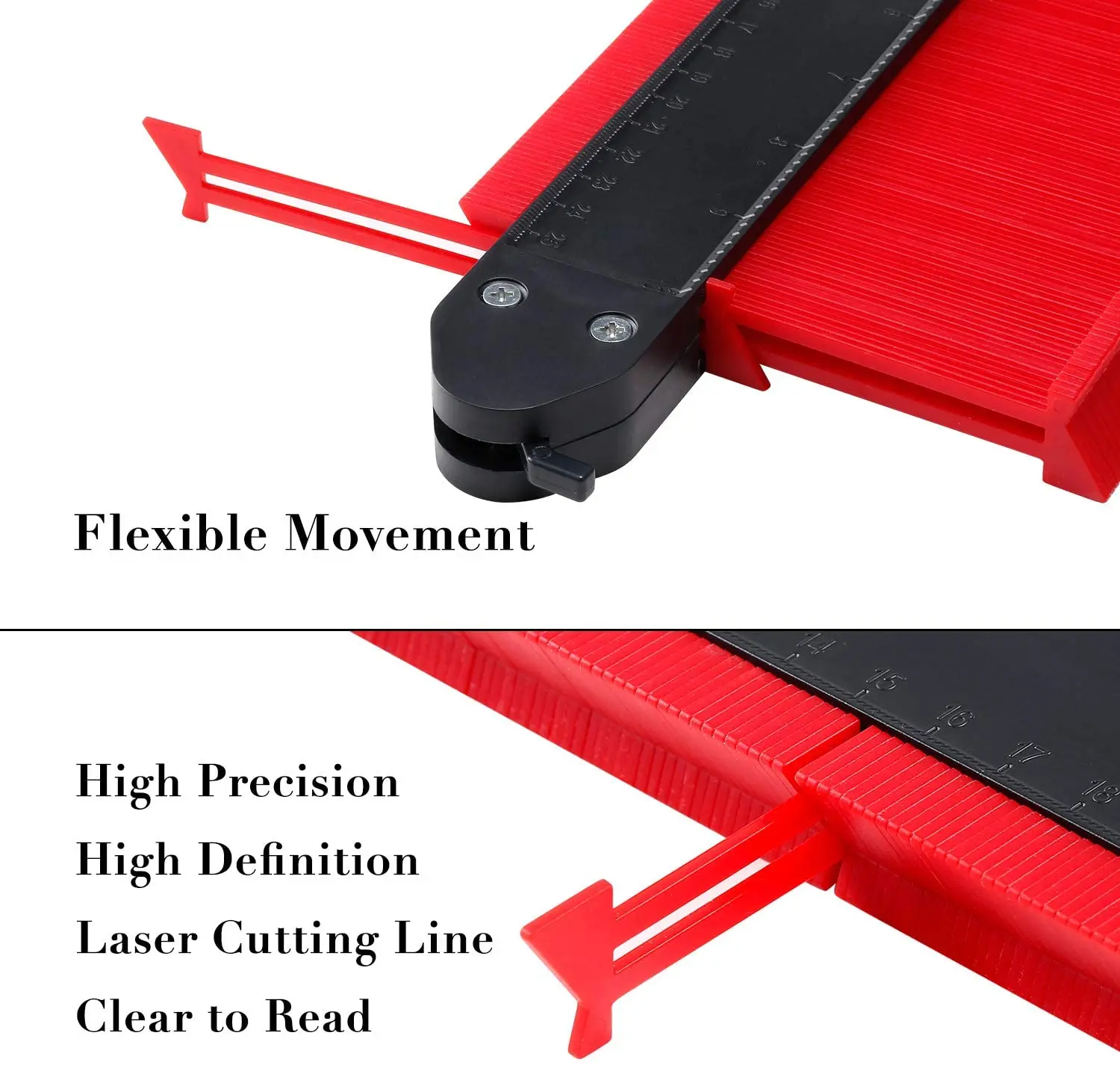 Экстра Широкий двойной замок контурный датчик дубликатор с транспортиром