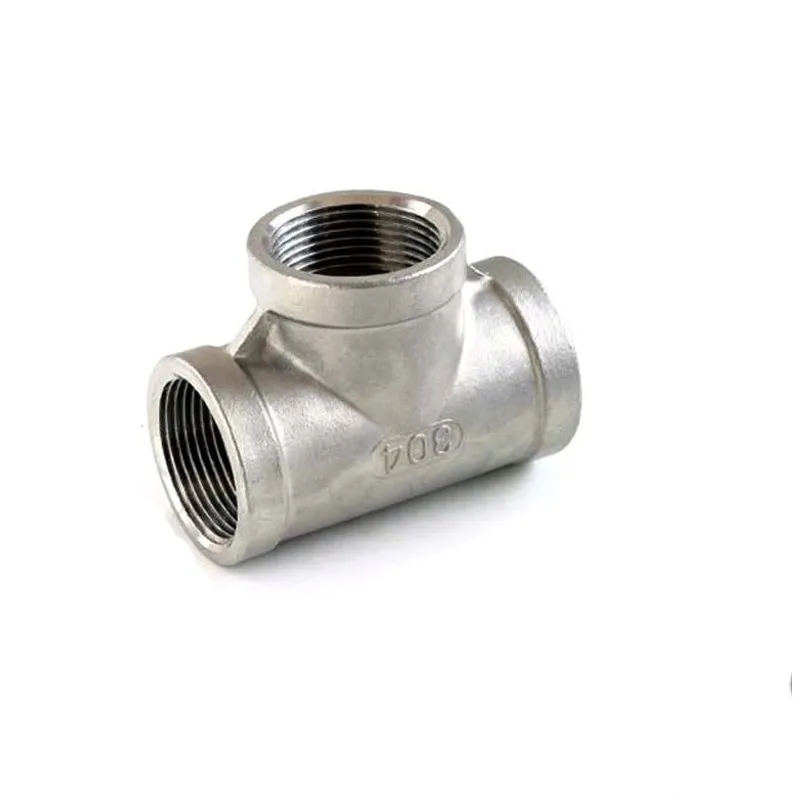 

2" Tee 3 way F/F/F Threaded Pipe Fittings Stainless Steel SS 304 Female x Female x Female Tee 103mm Length