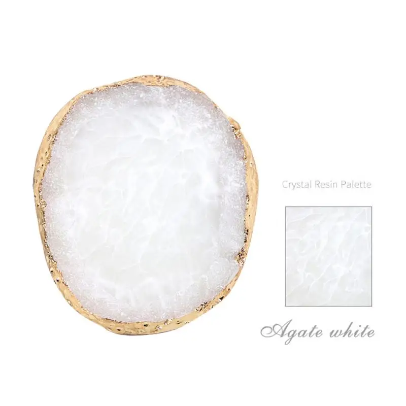 Палитра для ногтей из натурального агата практики и демонстрации цвета