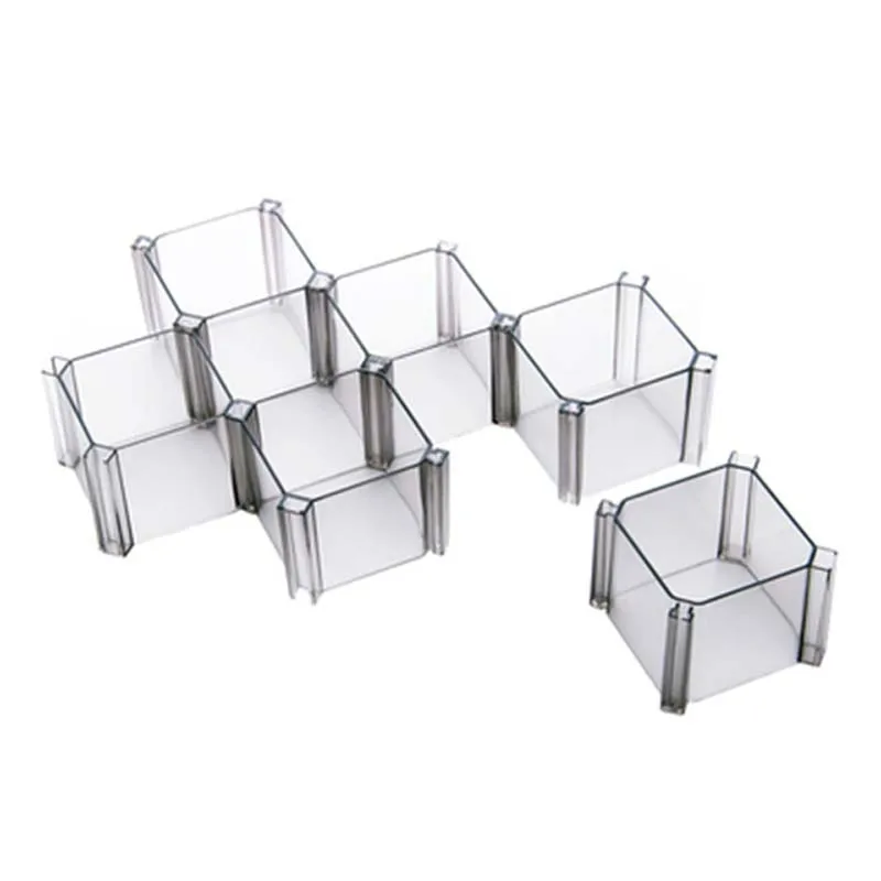 

6Pcs/set Honeycomb Socks Underwear Storage Box Plastic Compartment Cabinet Wardrobe Drawer Finishing Partition Free Combination