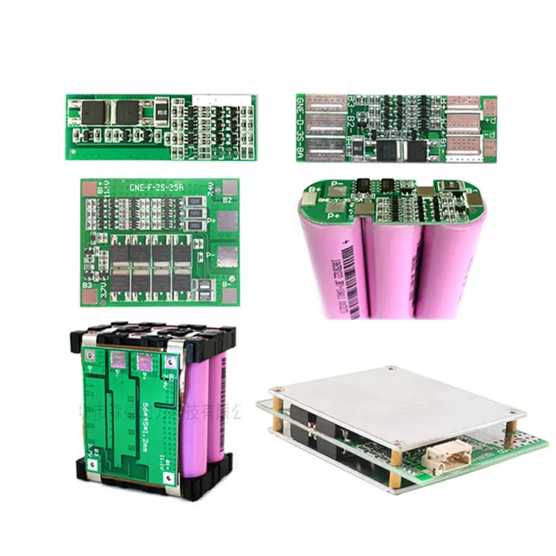 Защитная плата для литиевых батарей 3S BMS 6A 12A 25A Li Ion Lipo Lifepo4 18650 с балансом EV eBike